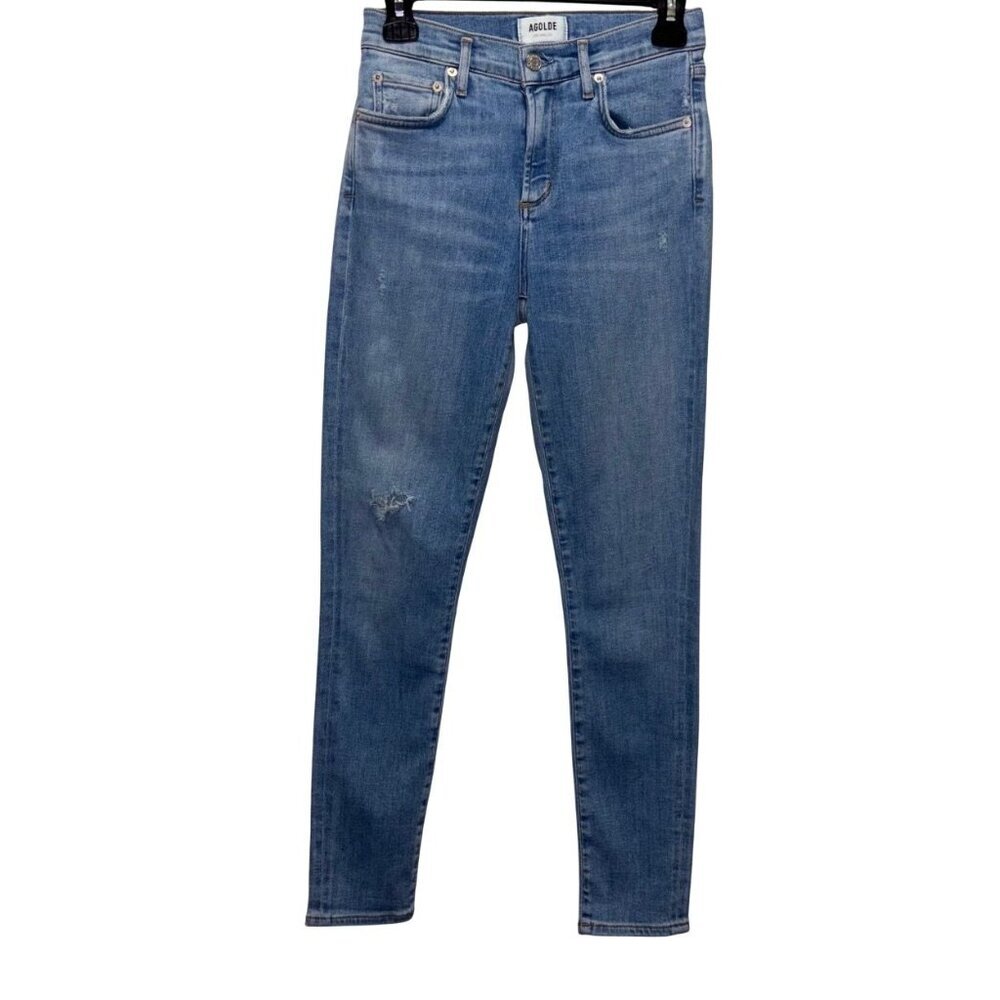Agolde Sophie Mid-Rise Skinny Jeans Womens Size 26 Blue Denim